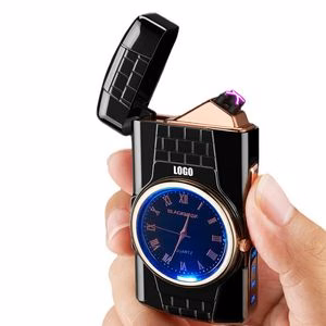 Dual E Arc Lighter With Built In Watch