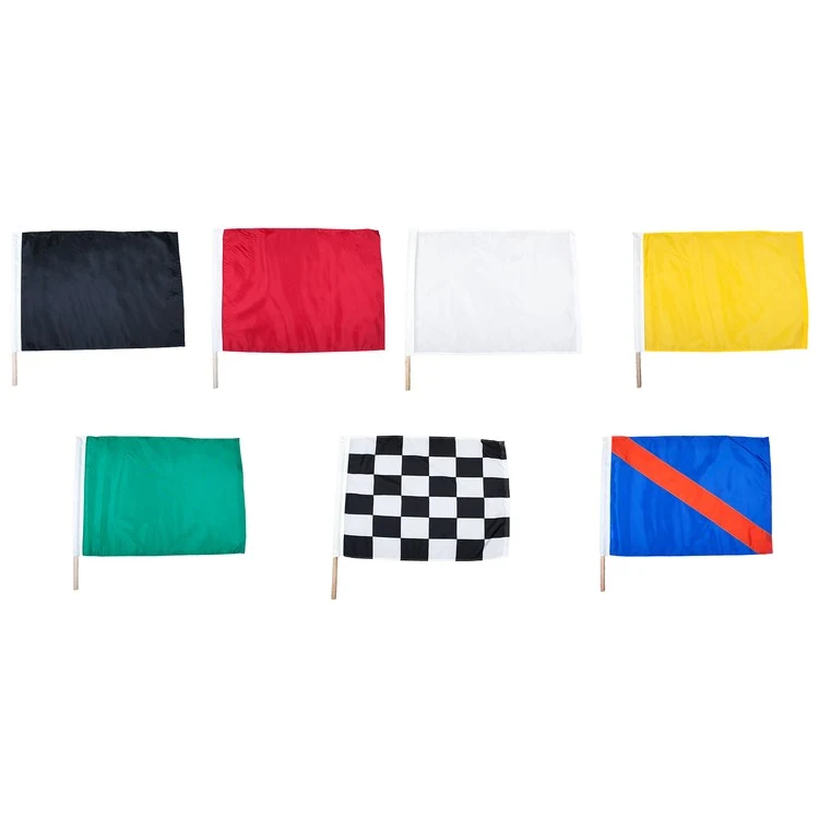 24" x 30" Polyester Mounted Auto Racing Flag Set 1
