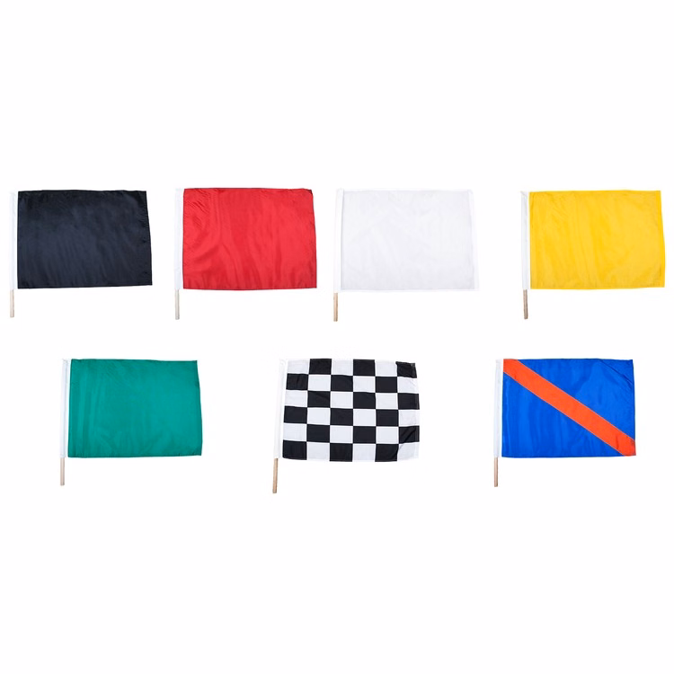 24" x 30" Polyester Mounted Auto Racing Flag Set