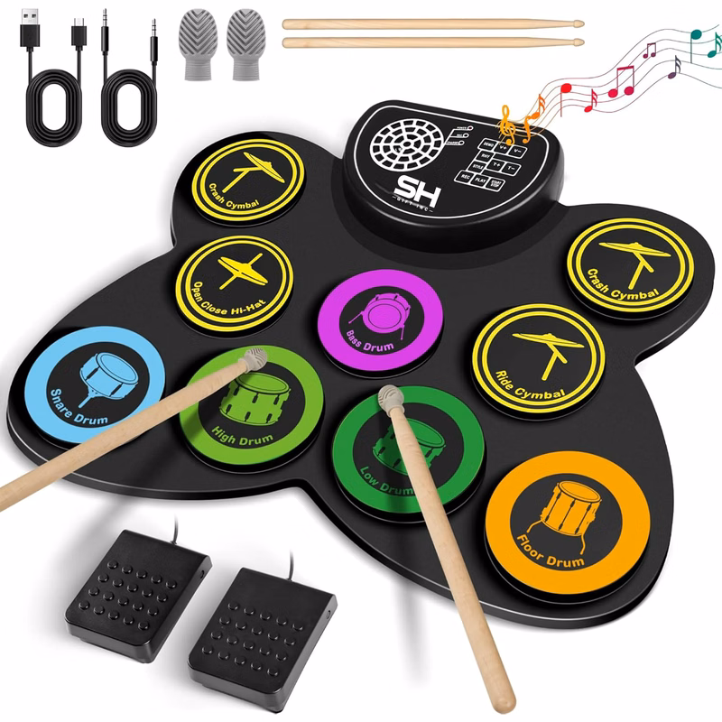 Electronic Drum Pad Set