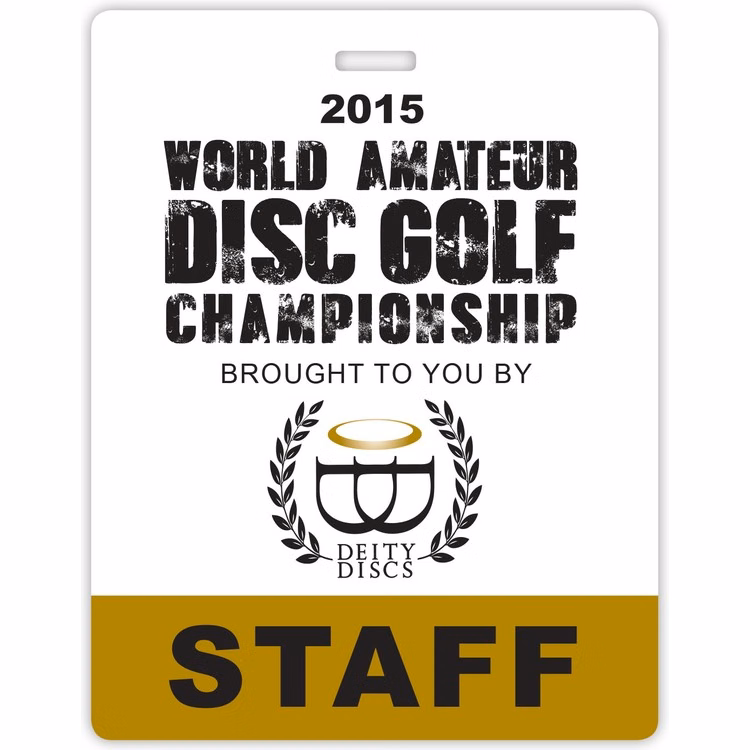 USA Made Laminated Paper Event Badge  20mil Budget-Friendly (3.5"x4.5") Rectangle