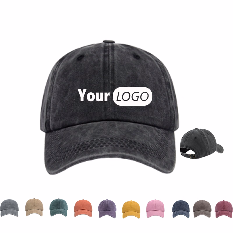 Vintage Cotton Six Panel Soft Top Cap