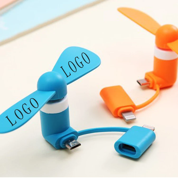 2 in 1 Mini TPE USB Cellphone Fan 1