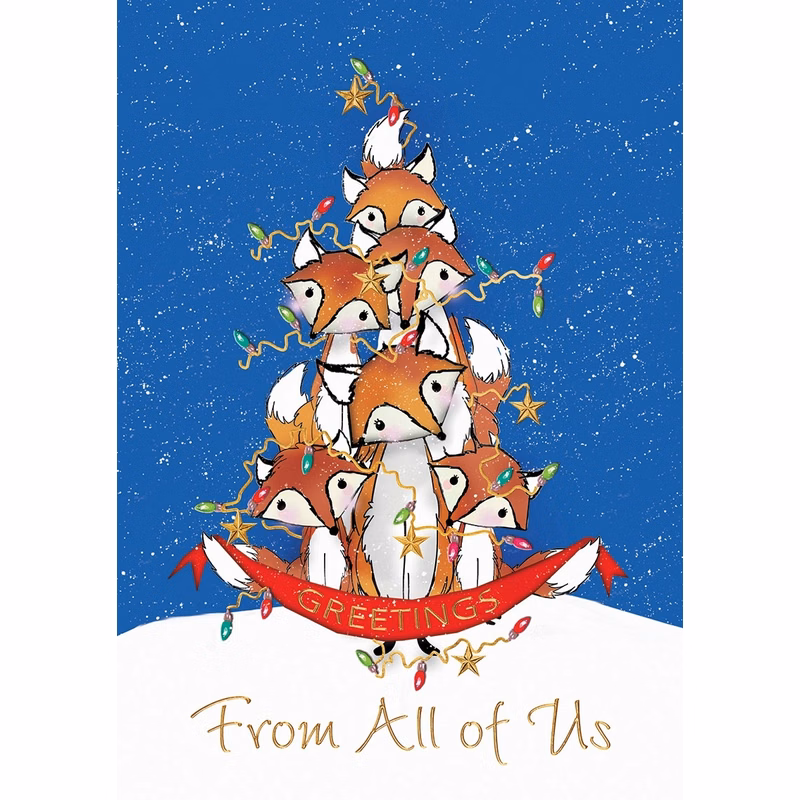 Foxy Friends Holiday Cards