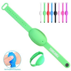 Oval Watch Shaped Sanitizer Bracelet Dispenser With Adjustable Silicone 1