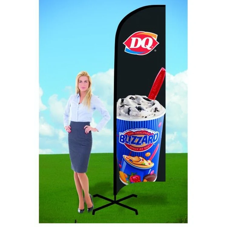8ft Custom Flag with X Stand-single 1