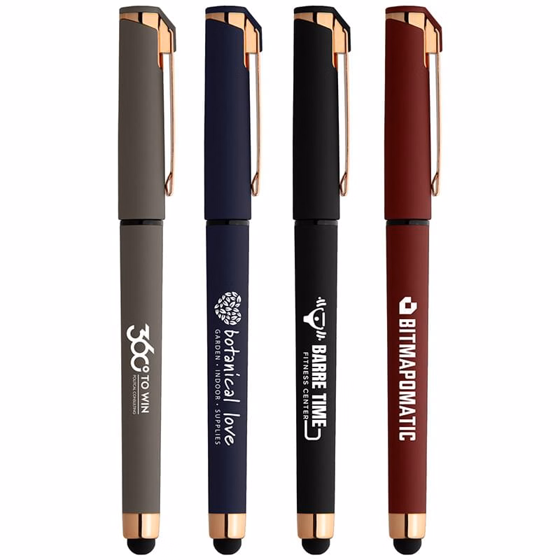 Islander Softy Rose Gold Gel Pen w/ Stylus