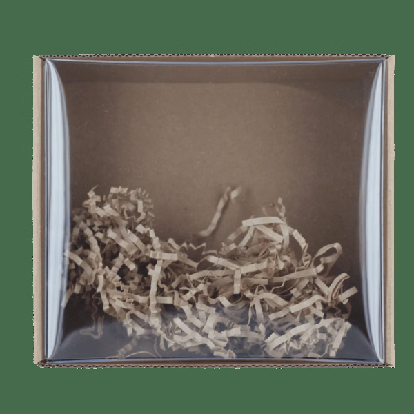 6" x 7" Cardboard Box with Clear Lid