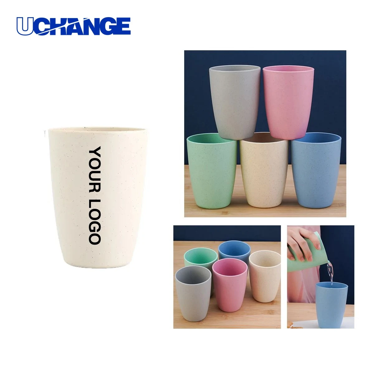Wheat Straw Drinking Cup Drinkware Eco Friendly Design 1