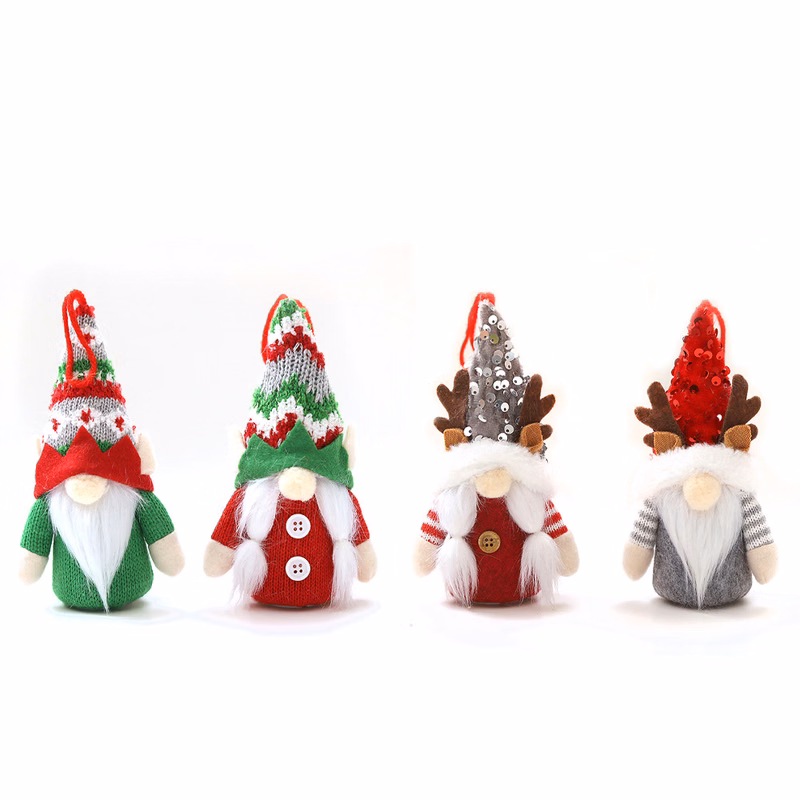 Christmas Rudolph Elf Doll Pendant with LED Lamp