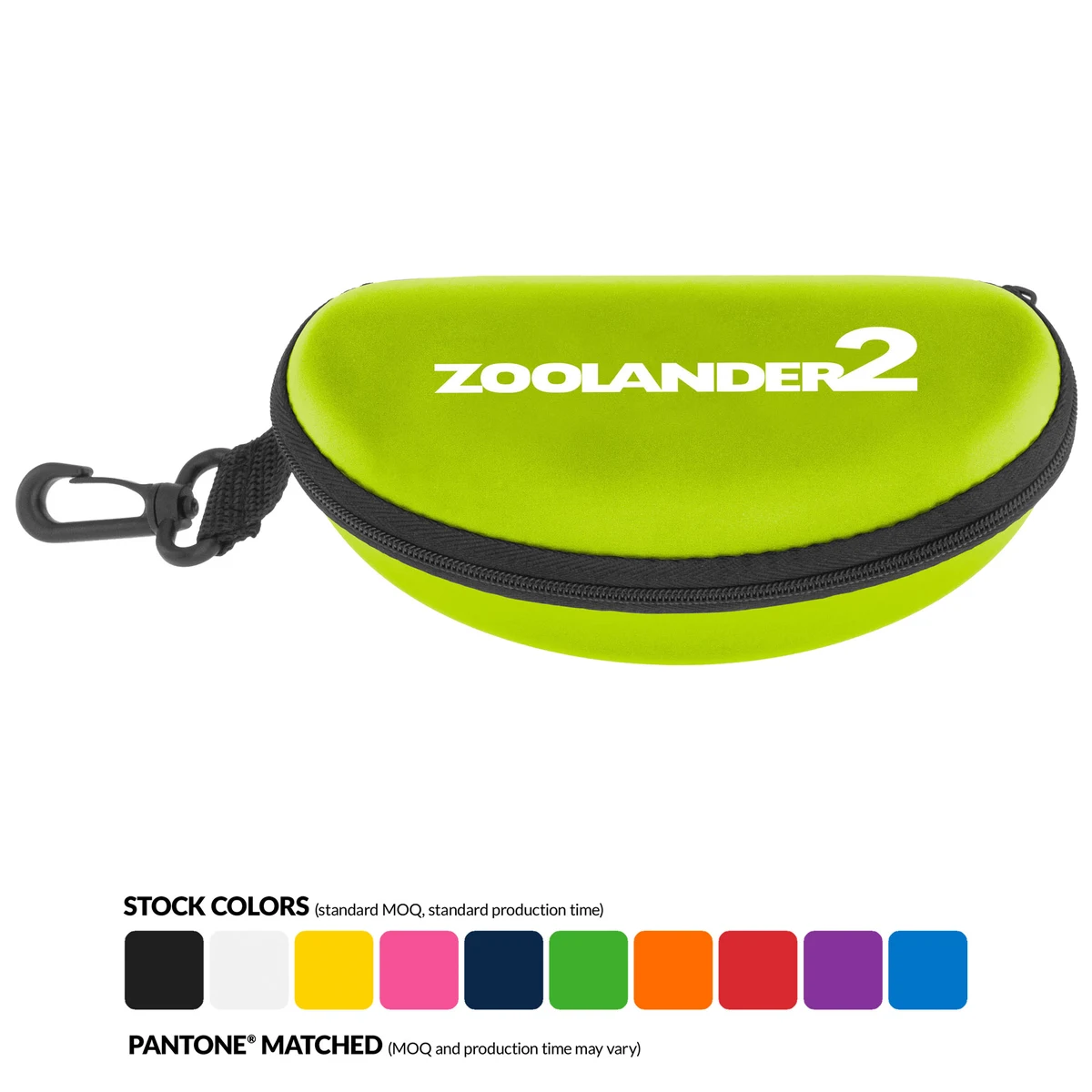 Sunglasses Hard Case with Zipper and Hook 1