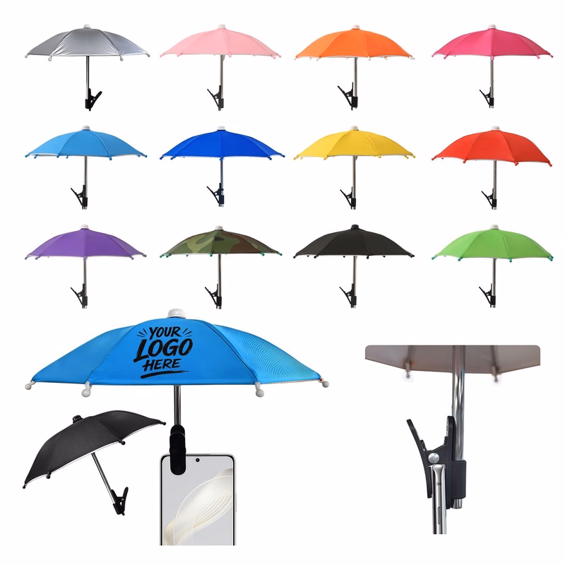 Phone Clip Umbrella Sun Rain Shield For Smartphone
