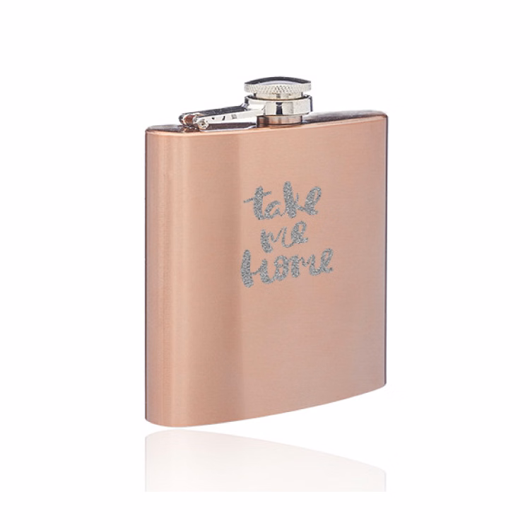 6 oz. Copper Coated Flask