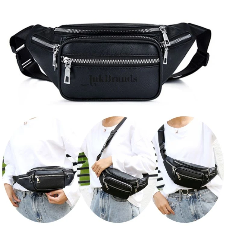 Fanny Pack Waist Bag Multifunction Genuine Leather 1