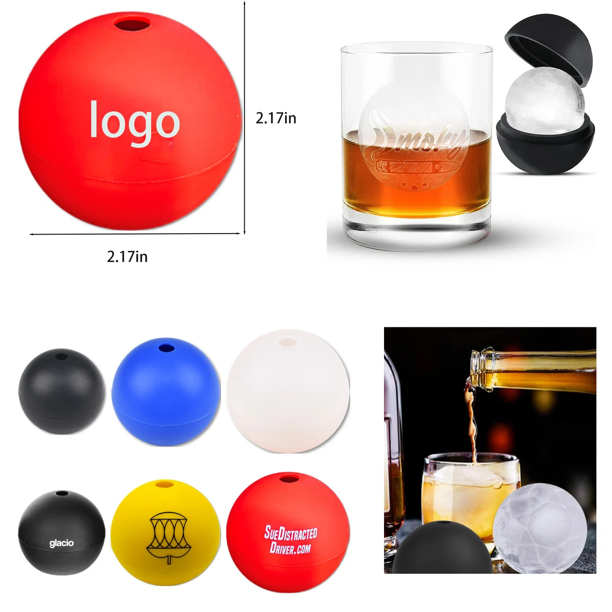 Silicone Ice Cube Ball Mold 1