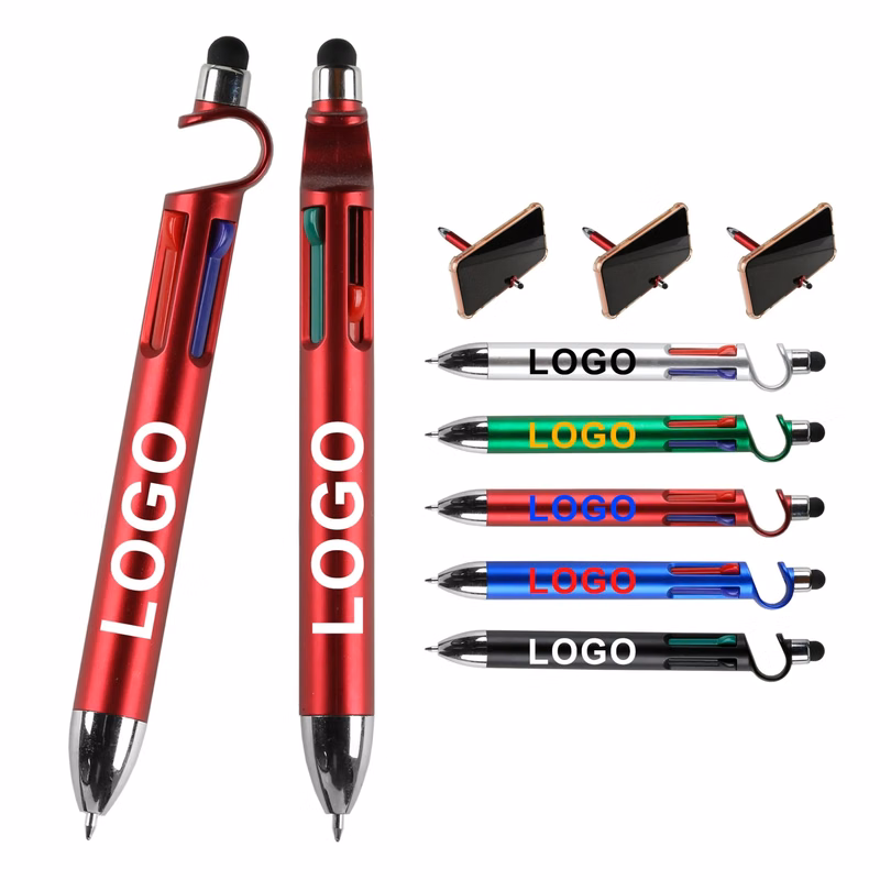 4-In-1 Multifunctional Phone Stand Stylus Ballpoint Pen
