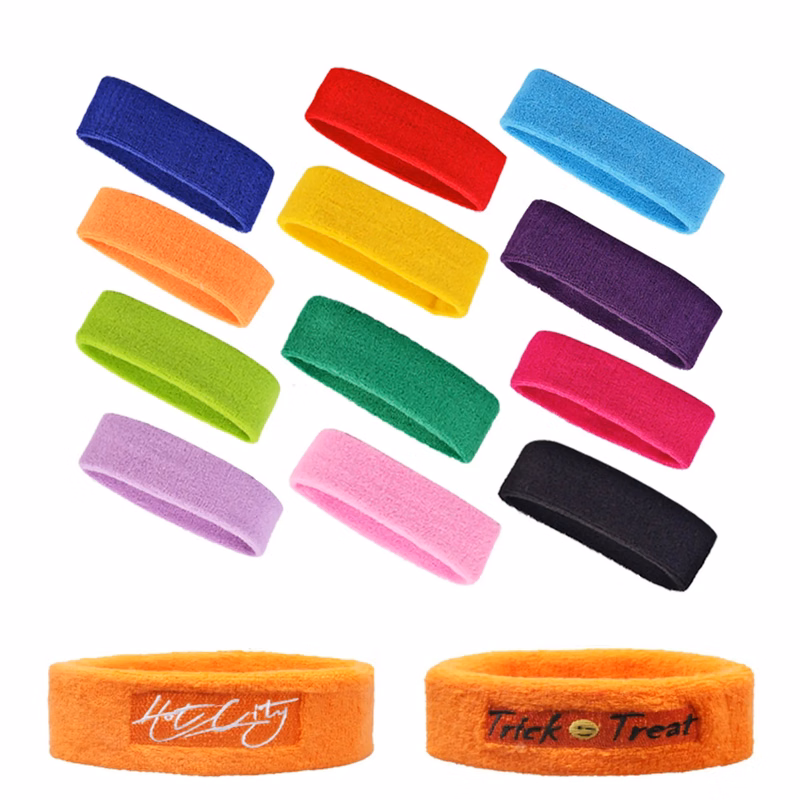 Custom Sports Headband With Embroidery Logo