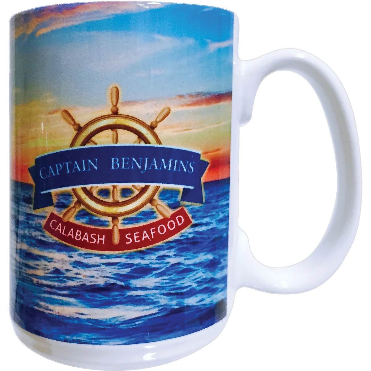 Full Color 15ozWhite Ceramic Mug 1