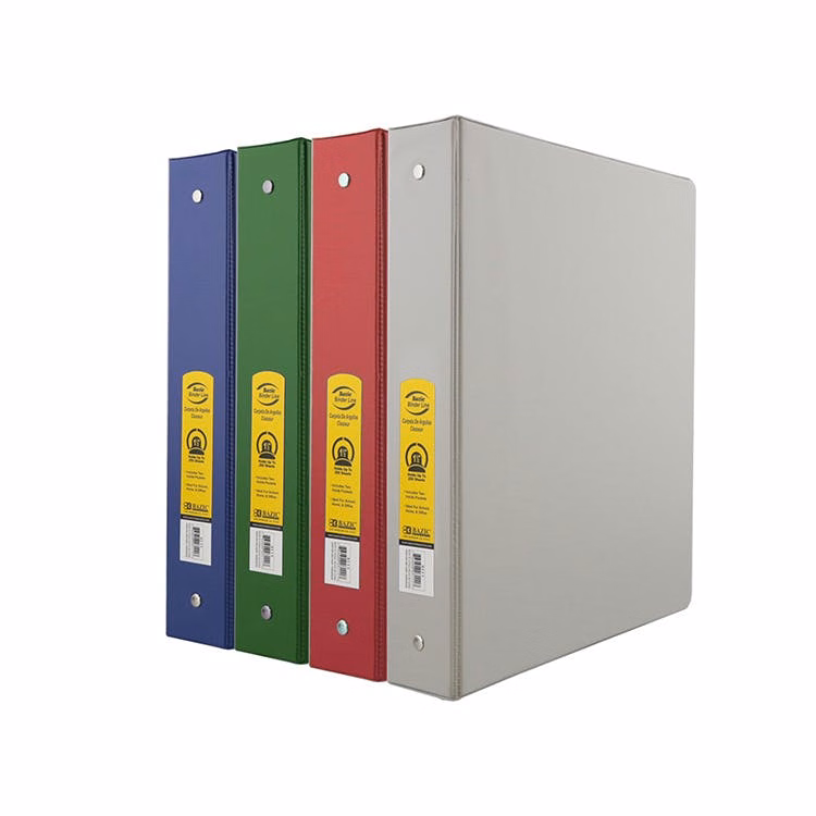 1.5" 3-Ring Binder - 2 Pockets Assorted Colors