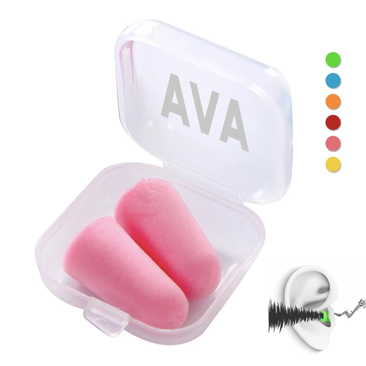 Sponge Earplugs w/ Case 1