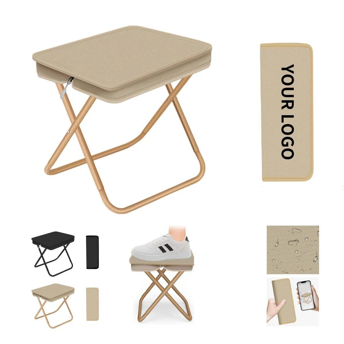 Folding Camping Stool Lightweight and Sturdy Design 1