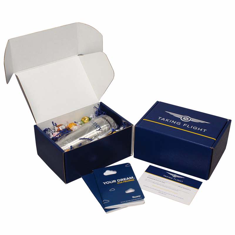 8" X 6" X 4" - E-Flute Outside Tuck Box