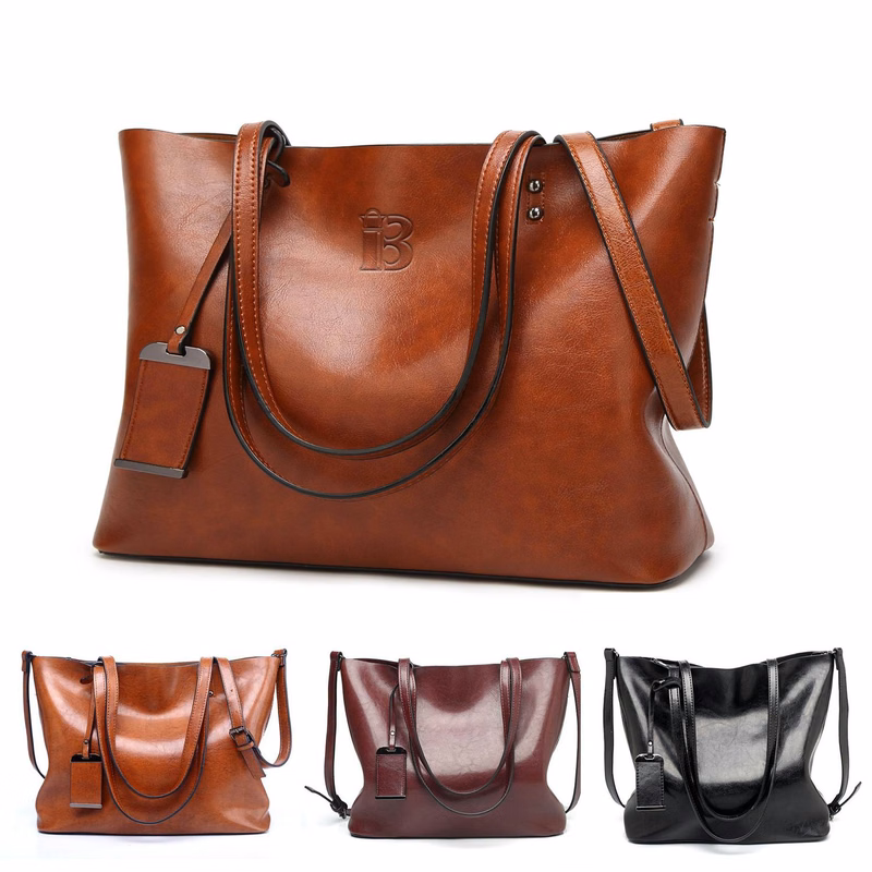 PU Leather Handbags Tote Bag for Women