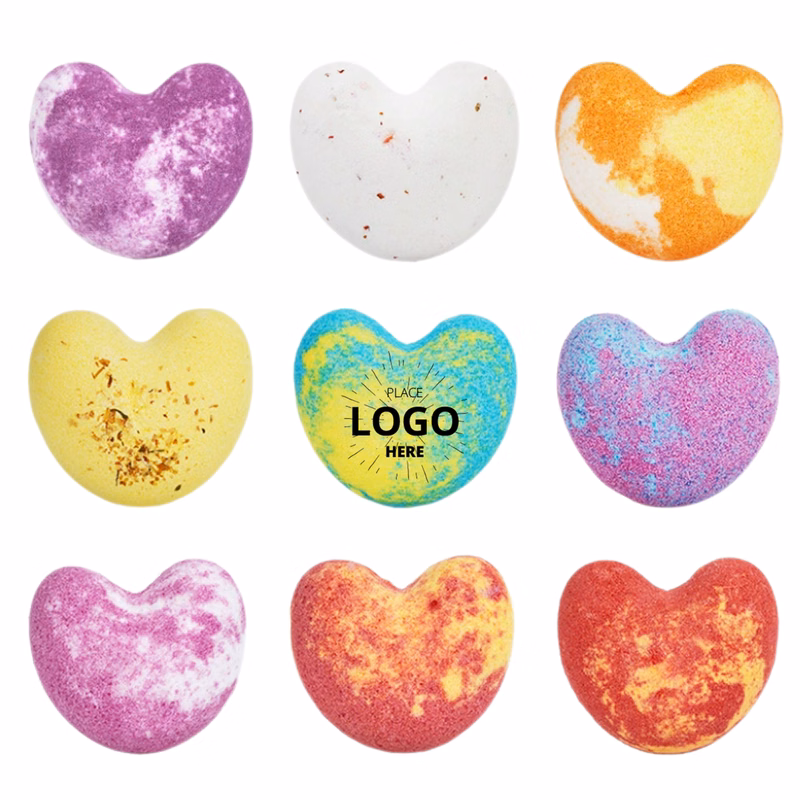 Heart-Shaped Bath Bomb