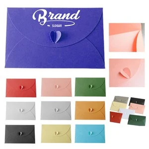 Heart Button Pearl Paper Envelope 1