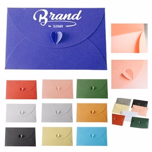 Heart Button Pearl Paper Envelope