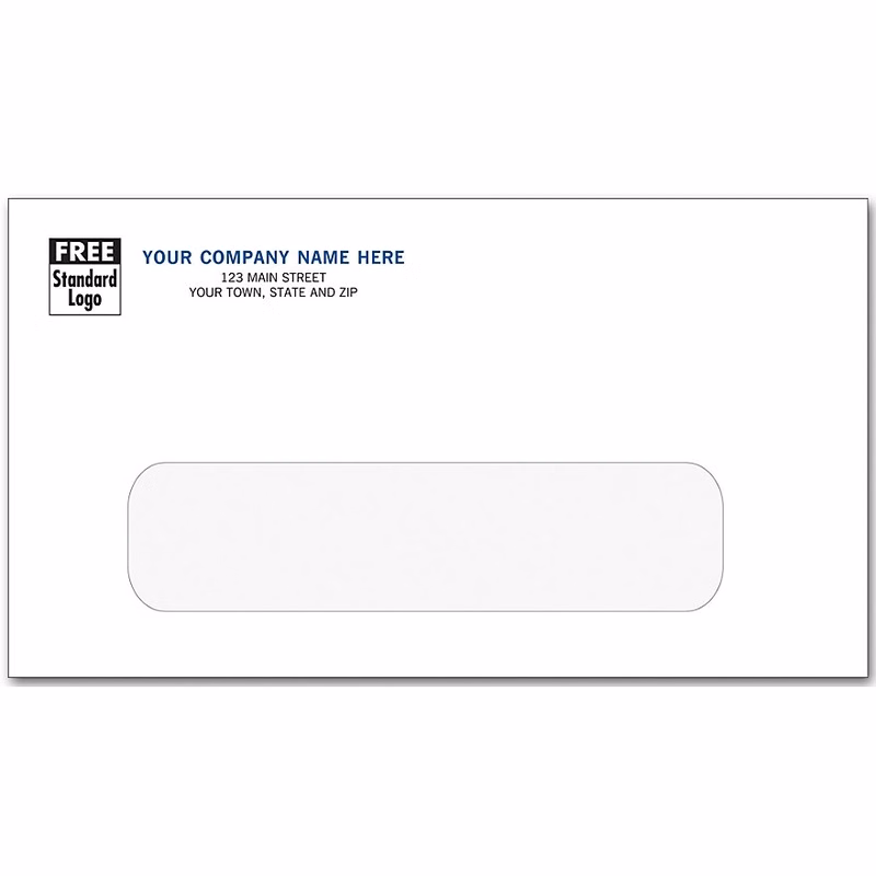 Envelope, Number 6 3/4, single window, white