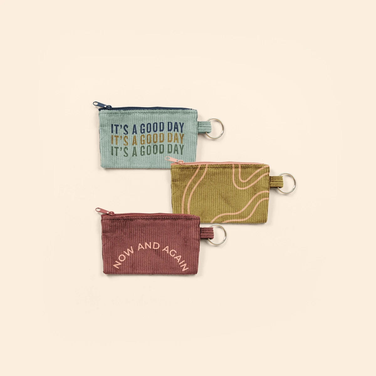 PENNY KEY RING - CORDUROY 1