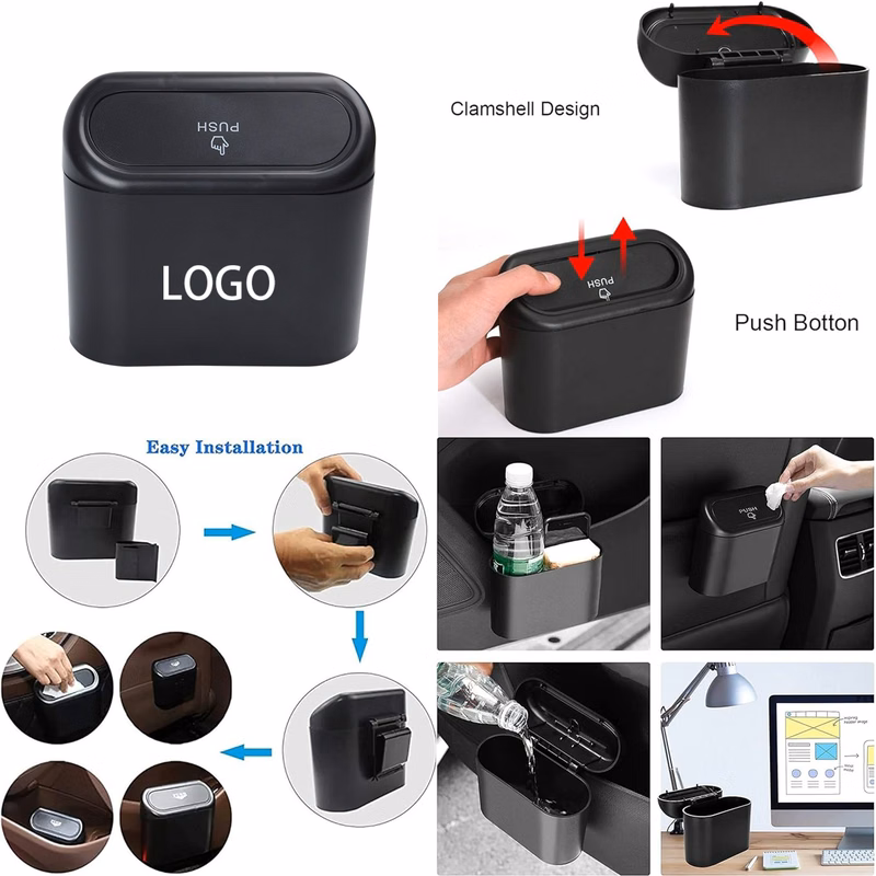 Car Trash Can with Lid