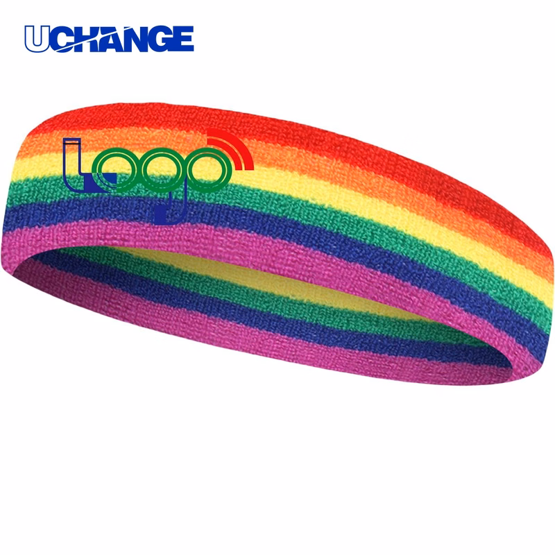 Soft Rainbow Sports Headband