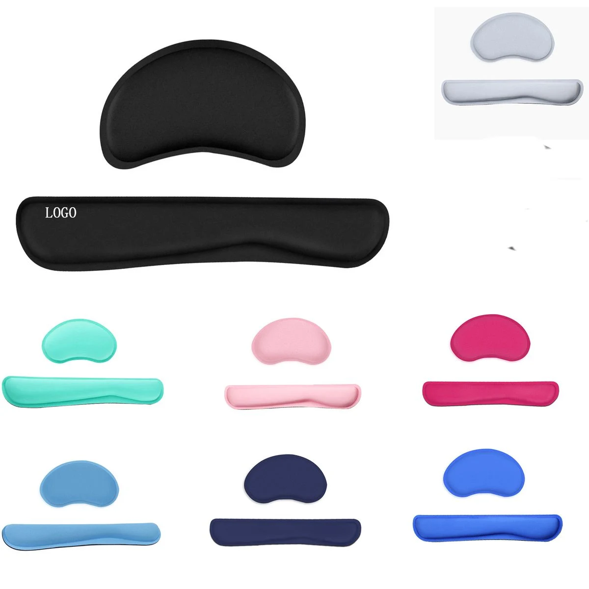 Comfort Gel Mouse Keyboard Pad Set Anti Slip 1