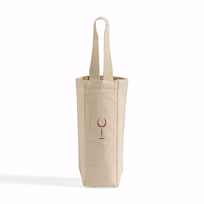 Canvas Wine Tote Bag