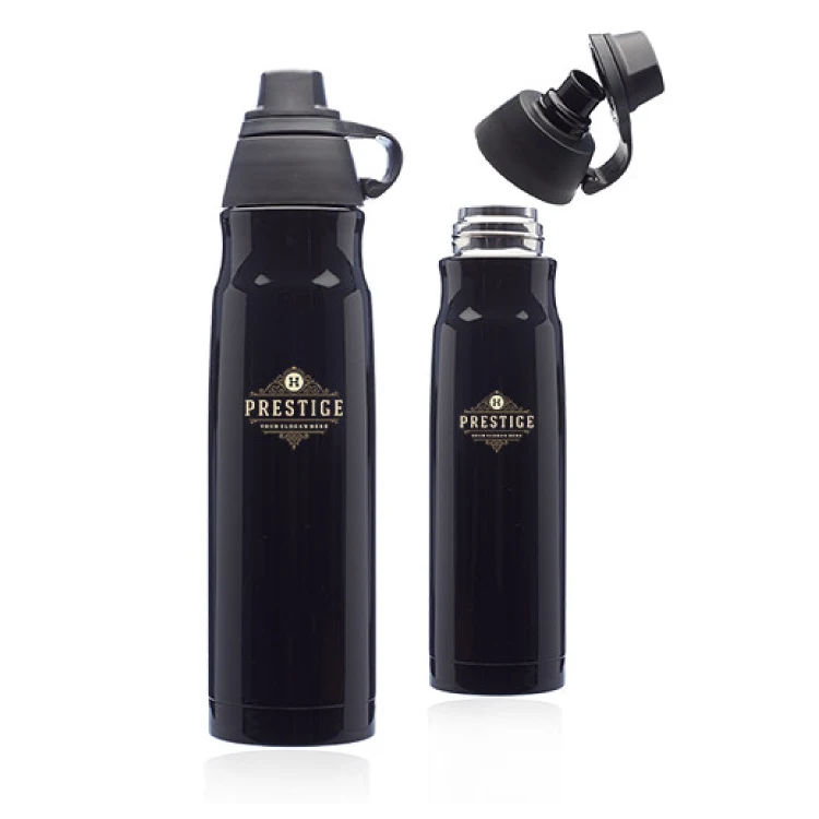 25 oz. Stainless Steel Water Bottles with Plastic Lid, custom water bottle with logo imprint 1