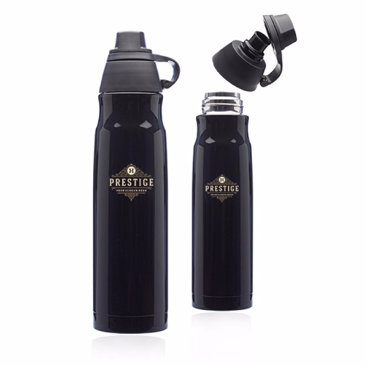 25 oz. Stainless Steel Water Bottles with Plastic Lid