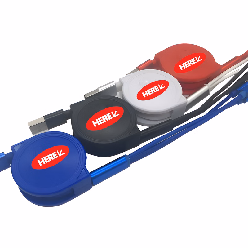 3 in 1 Retractable USB Fast Charging Cable Adapter