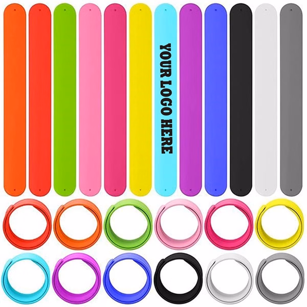 Silicone Slap Bracelet MOQ100pcs