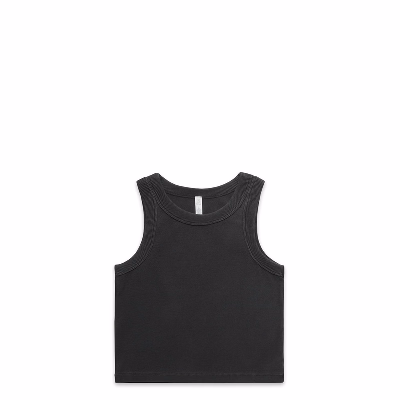 Wo's Faded Organic Rib Crop Tank | 4035