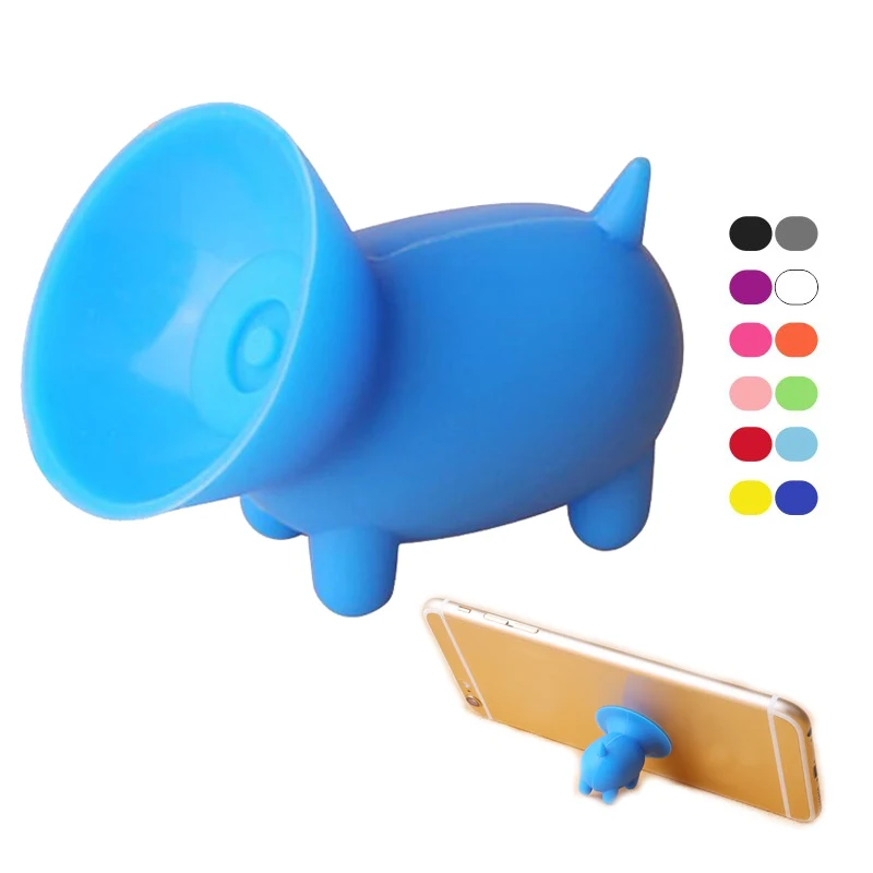 Cute Pig Shaped Silicone Phone Holder 1
