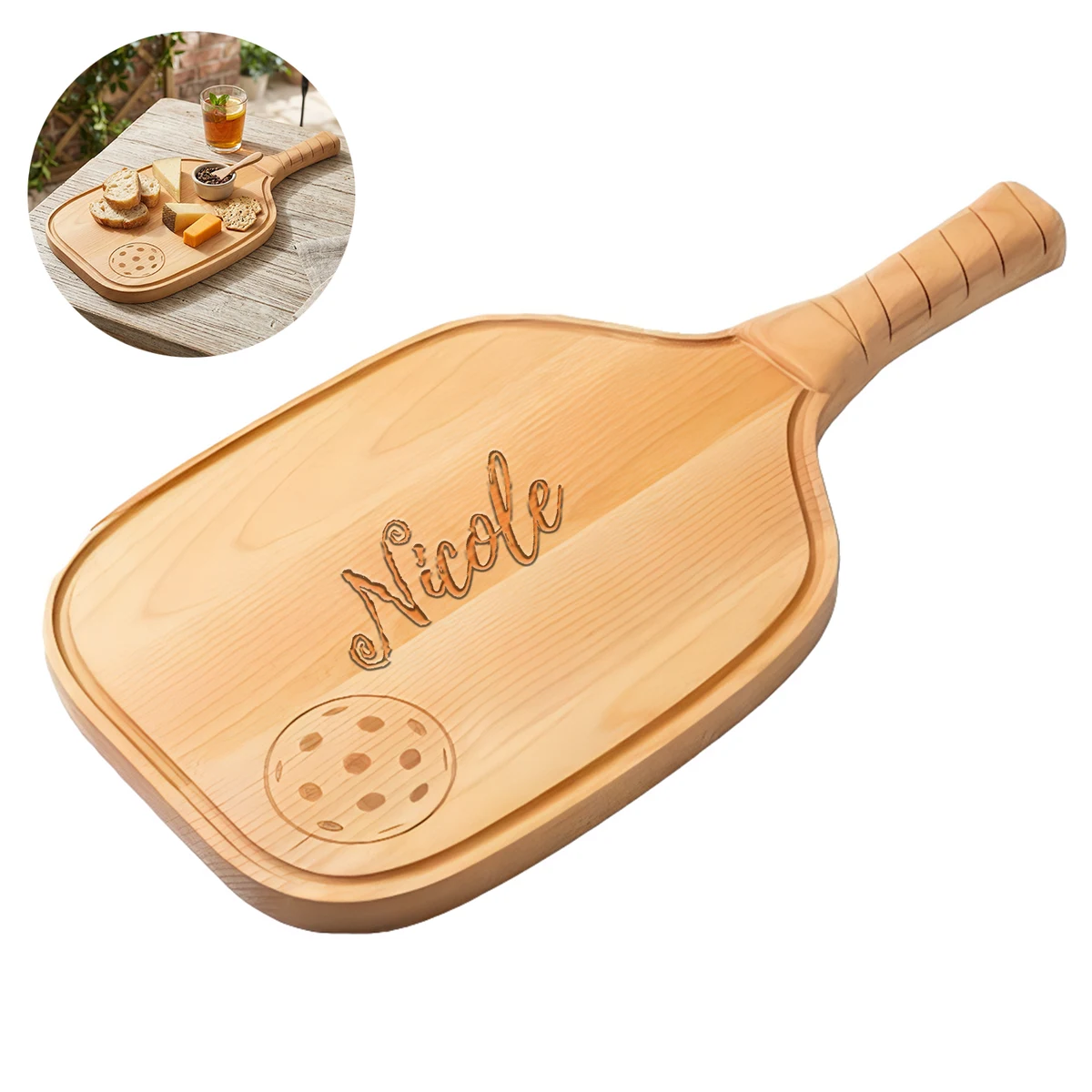 Wooden Pizza Tray 1