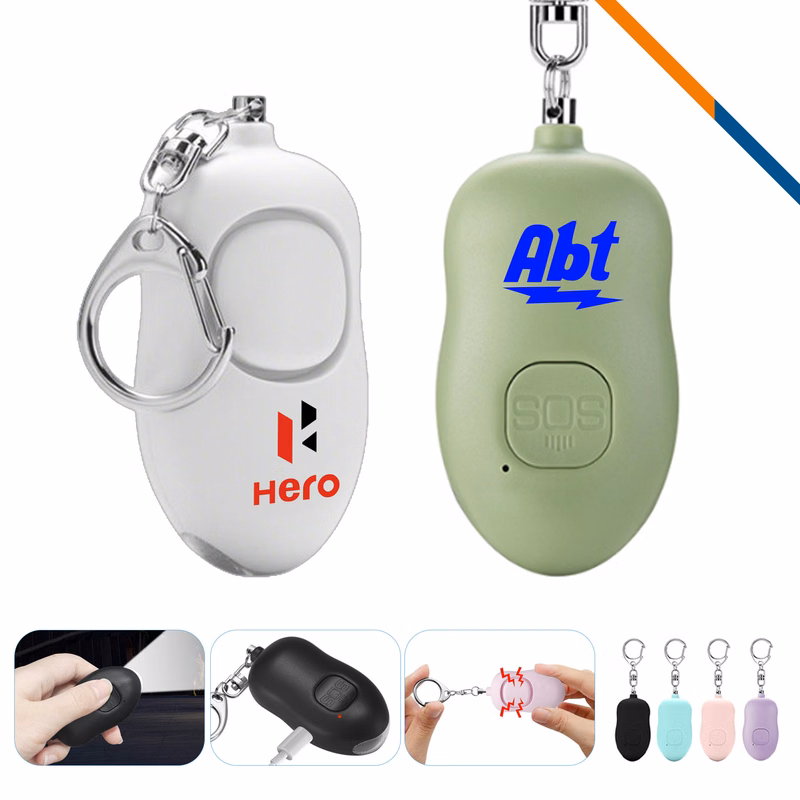 Defex Rechargeable LED Flashlight Keychain Alarm