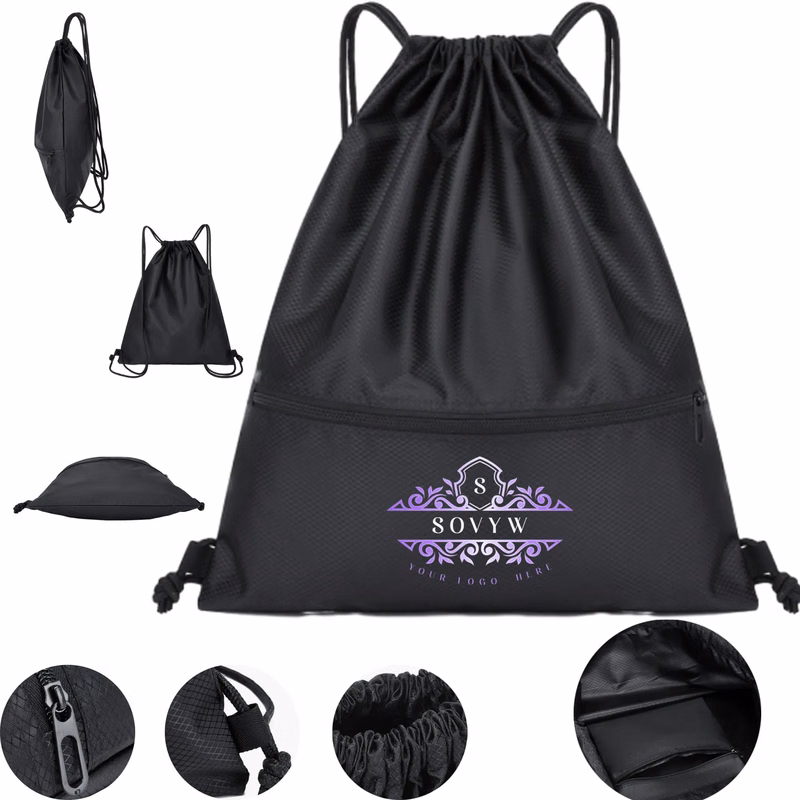 600D Deluxe Customized Drawstring Shoulder Bag