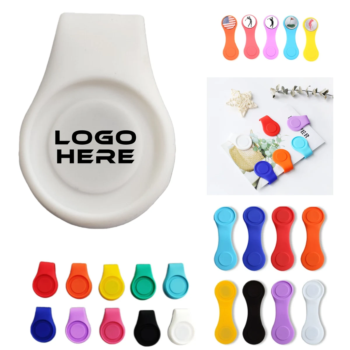 Custom Magnetic Silicone Golf Hat Clip 1