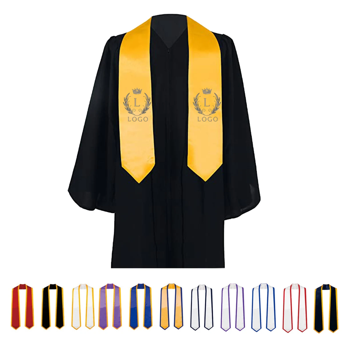 Customizable Logo Graduation Ribbon 1