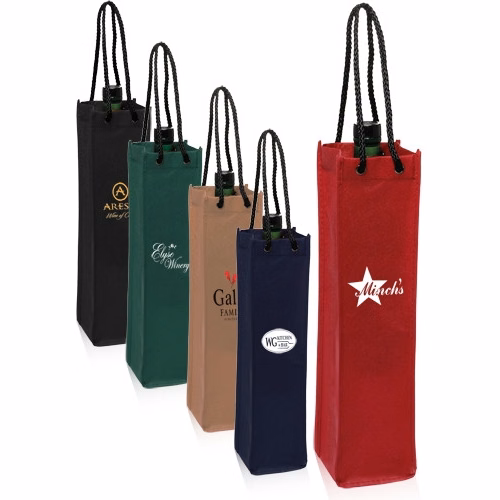 Non-Woven Wine Bags - 4"W x 15"H