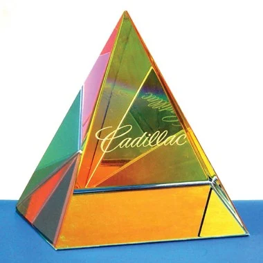 COLOR REFLECTIVE OPTICAL CRYSTALPYRAMID 1