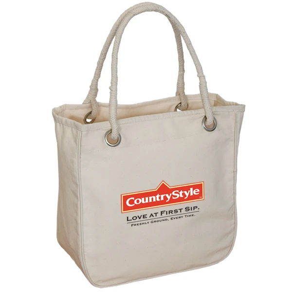 10 oz Organic Cotton Rope Tote 1